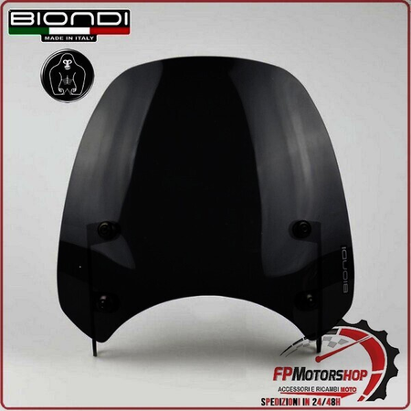 CUPOLINO PARABREZZA PER MOTO GUZZI V7 2008>2020 SMOKE GRIGIO BIONDI