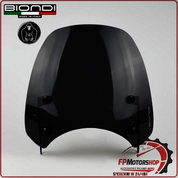 CUPOLINO PARABREZZA PER MOTO GUZZI V7 2008>2020 SMOKE GRIGIO BIONDI