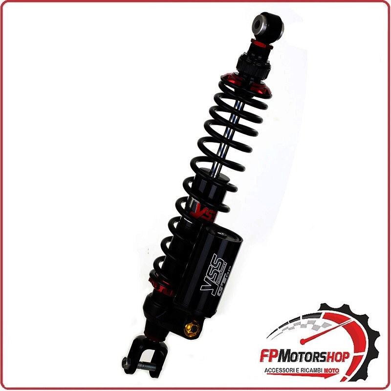 [YSTU44001] COPPIA AMMORTIZZATORE YSS A GAS PER SCOOTER CON SERBATOIO MOLLA NERA BMW C 400X