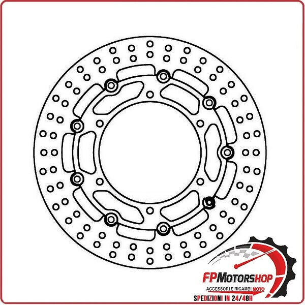 [FD012601] DISCO FRENO MOTO PER YAMAHA R1 R6 ANTERIORE DX FERODO FMD0126RX DIAM. EST. 300MM
