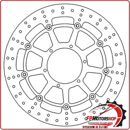[FD013001] DISCO FRENO MOTO PER FMD0130RX FERODO HONDA CBR RR 929 00>01 954 02>03