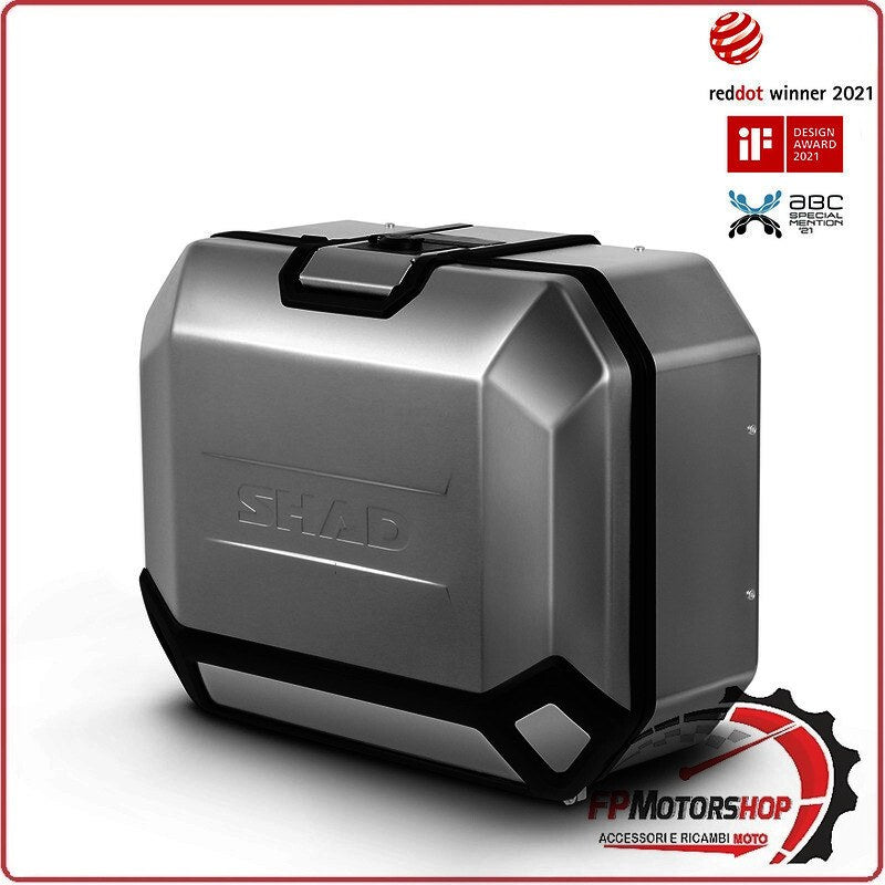 [SDL1001] BORSA LATERALE PORTAPACCHI PER MOTO SHAD TR36 ARGENTO SX LINEA TERRA D0TR36100L