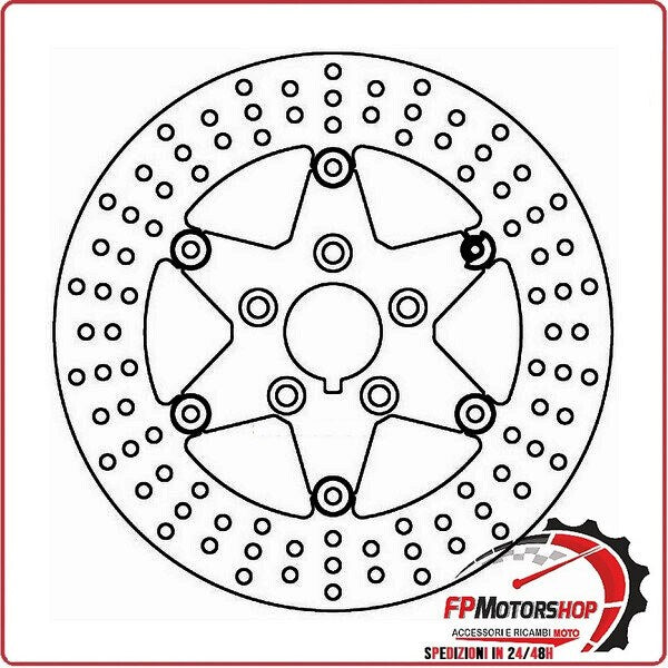 [FD021103] DISCO FRENO MOTO PER HARLEY DAVIDSON FL HT ELECTRA GLIDE FERODO FMD0211RPF