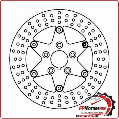 [FD021103] DISCO FRENO MOTO PER HARLEY DAVIDSON FL HT ELECTRA GLIDE FERODO FMD0211RPF