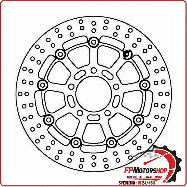 [FD024101] DISCO FRENO MOTO PER FMD0241RX FERODO SUZUKI GSX-R 600/750 04>05 1000