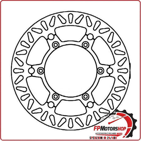 [FD027502] DISCO FRENO MOTO PER FMD0275RF FERODO YAMAHA XV 1900 MIDNIGHT STAR 06> VMAX