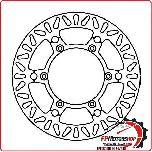 [FD027502] DISCO FRENO MOTO PER FMD0275RF FERODO YAMAHA XV 1900 MIDNIGHT STAR 06> VMAX