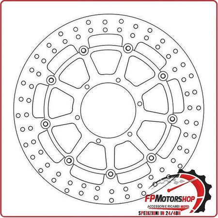 [FD013401] DISCO FRENO MOTO PER HONDA CBR600F 04>06 CBR 600F SPORT HORNET 900 FERODO FMD0134RX