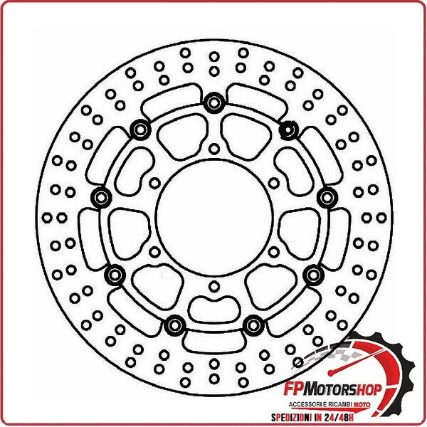 [FD041201] DISCO FRENO MOTO ANTERIORE PER SUZUKI GSX-R 1000 01>11 FMD0412RX FERODO