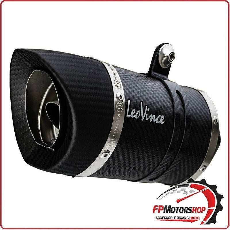 [LV14411E] TERMINALE DI SCARICO CARBON LOOK PER MOTO MORINI X-CAPE 650 21- LEOVINCE 14411E