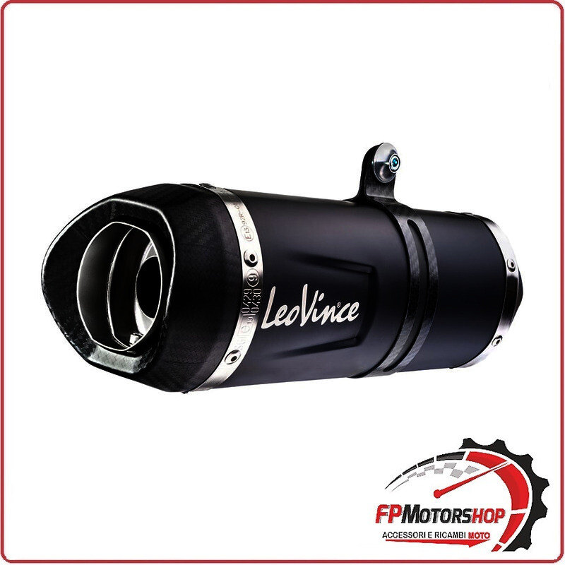 TERMINALE DI SCARICO NERO PER KTM DUKE 125/390 21-23 LEOVINCE 14393EB SLIP ON
