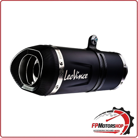 TERMINALE DI SCARICO NERO PER KTM DUKE 125/390 21-23 LEOVINCE 14393EB SLIP ON