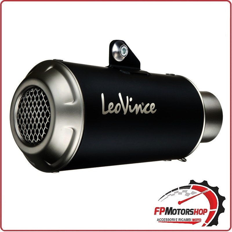 [LV15226B] TERMINALE DI SCARICO NERO PER BENELLI LEONCINO 500 17- LEOVINCE 15226B OMOLOGATO