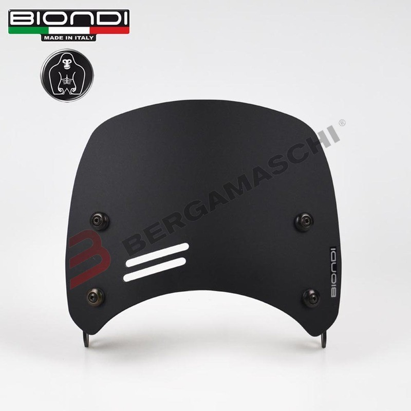 CUPOLINO PARABREZZA PER MOTO FANTIC CABALLERO 125 250 500 CAFFE BLACK BIONDI