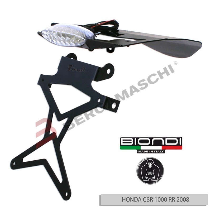 PORTATARGA PER MOTO HONDA CBR 1000RR 08-09 CON LUCE STOP BIONDI 8901014