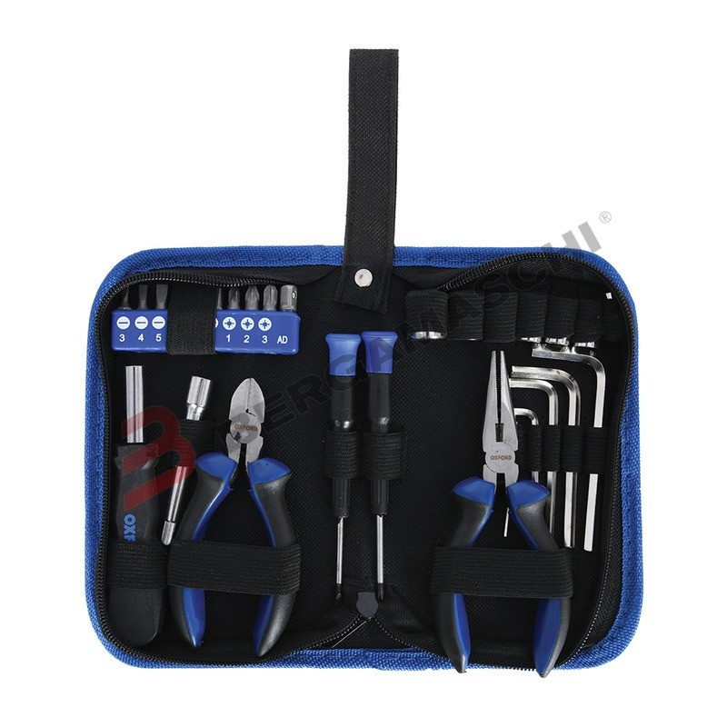 KIT UTENSILI PRO OXFORD OX771 SET ASTUCCIO CHIAVI PER MANUTENZIONE MOTO SCOOTER