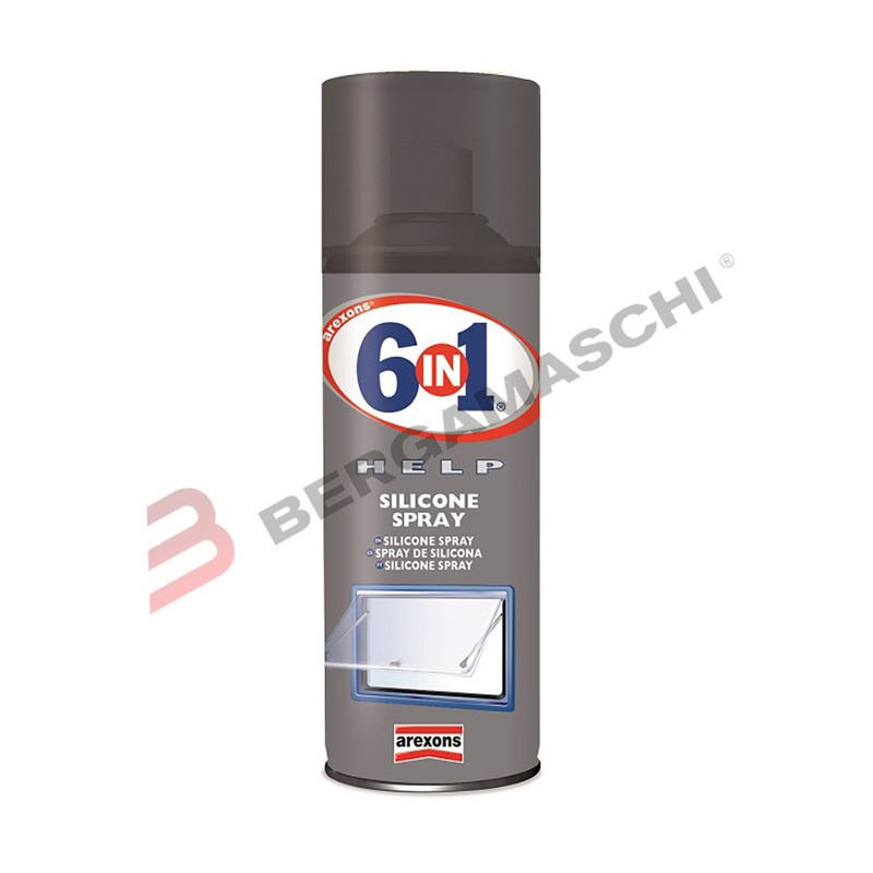 SILICONE SPRAY LUBRIFICANTE PROTETTIVO PER PLASTICA GOMMA 400ml AREXONS 4239