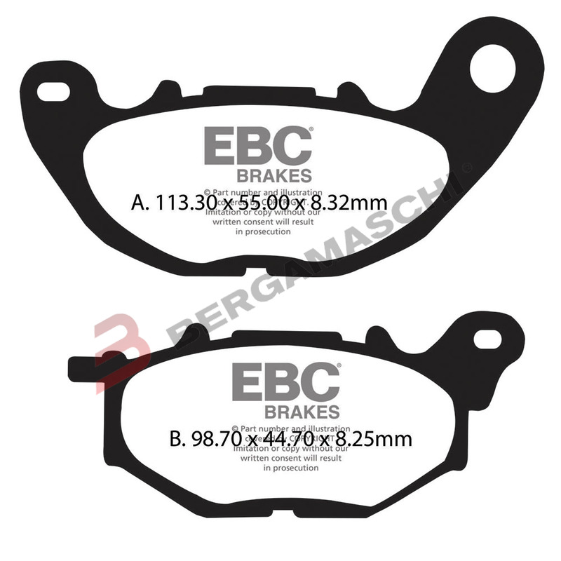 PASTIGLIE FRENO PER YAMAHA X-MAX 400 ABS 18-19 ANTERIORE EBC SFA705HH