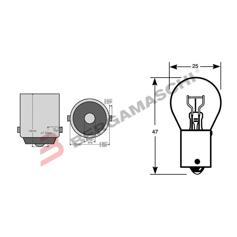 SCATOLA 10PZ LAMPADE OSRAM 12V 21W BA15S 7506 PER AUTO MOTO SCOOTER