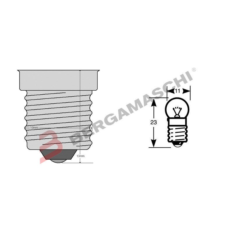 SCATOLA 10PZ LAMPADE LAMPADINE 6V 3W G15 E10 PER FARO BICICLETTA ANTERIORE
