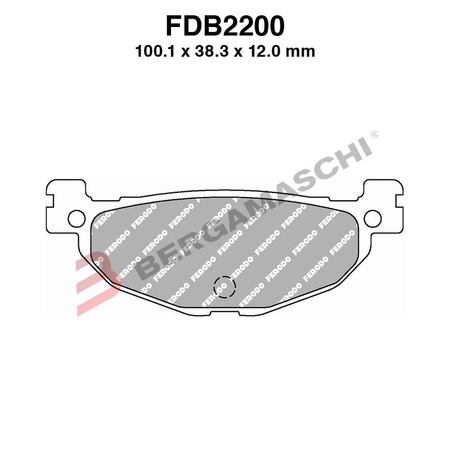 PASTIGLIE FRENO FERODO FDB2200SM MESCOLA SINTERIZZATA PER SCOOTER MBK SKYLINER