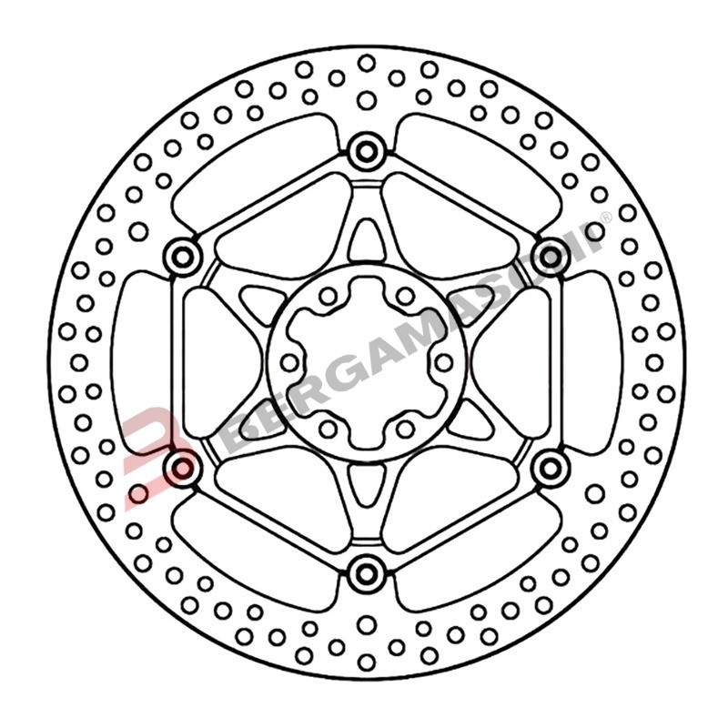 DISCO FRENO PER APRILIA RSV4/TUONO MAGGIORATO 330MM GRIMECA DR443FTA FLOTTANTE