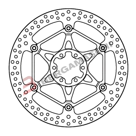 DISCO FRENO PER APRILIA RSV4/TUONO MAGGIORATO 330MM GRIMECA DR443FTA FLOTTANTE