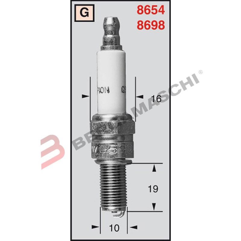 CANDELA CHAMPION RG6YC CCH977 PER  APRILIA ATLANTIC 125 03> DORSODURO 750 08-10
