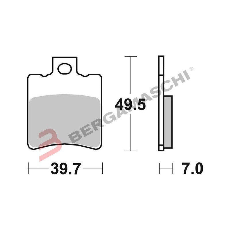 [7003] PASTIGLIE FRENO BREMBO 07003CC MESCOLA CARBO CERAMICA PER SCOOTER PIAGGIO