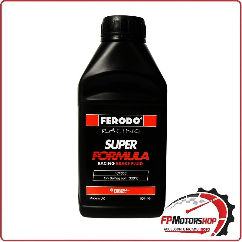 OLIO LIQUIDO FRENI FERODO SUPERFORMULA DOT 4 FSF050 ALTE PRESTAZIONI MOTO PISTA