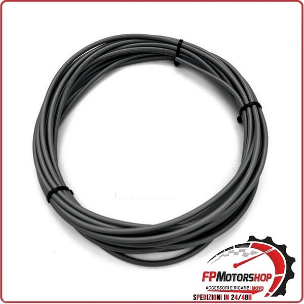 GUAINA PER CAVO FRENO CAMBIO MCA3056 FRIZIONE VESPA 5MM GRIGIA 10MT