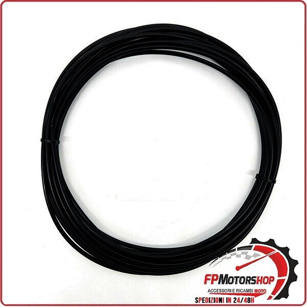 GUAINA PER CAVO FRENO CAMBIO MCA3063 FRIZIONE TRAFILATA 5MM NERA 10MT