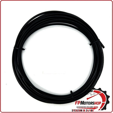 GUAINA PER CAVO FRENO CAMBIO MCA3065 FRIZIONE TRAFILATA 6MM NERA 10MT