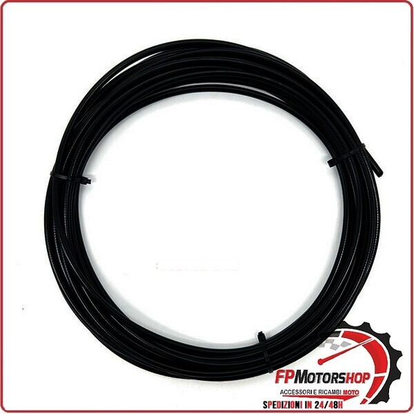 GUAINA PER CAVO FRENO CAMBIO MCA3065 FRIZIONE TRAFILATA 6MM NERA 10MT