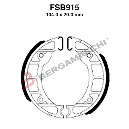 GANASCE FERODO FSB915A EBC PIAGGIO