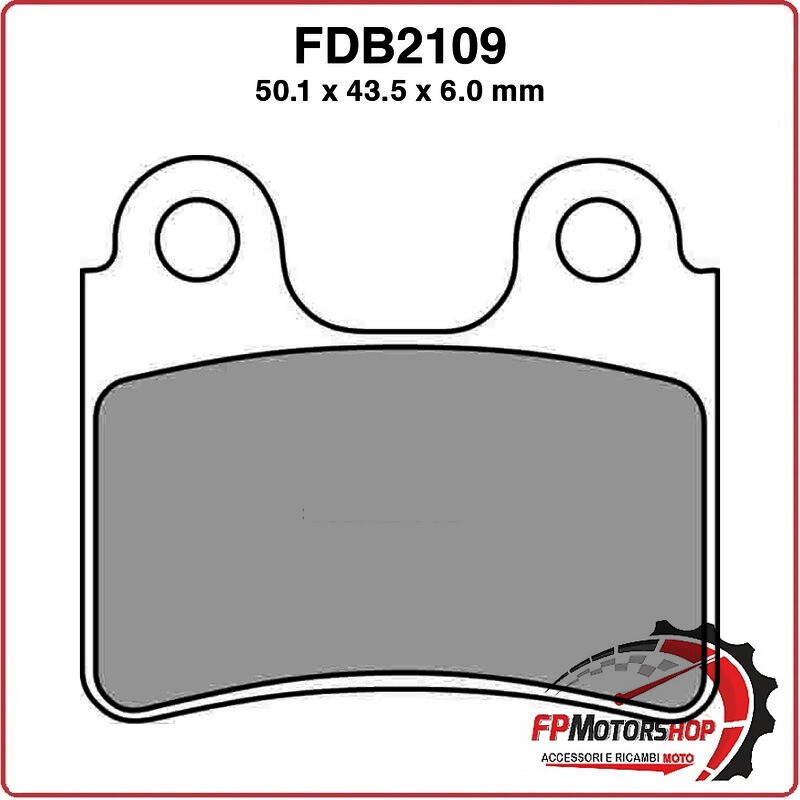 PASTIGLIE FRENO MOTO FERODO FDB2109P 2007-2012 BETA