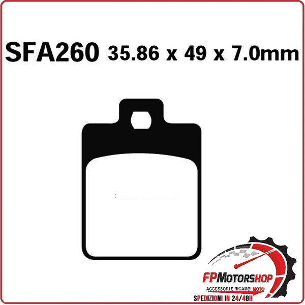 PASTIGLIE FRENO MOTO EBC SFAC260 SFAC ZIP RST/SP ANT. LIBERTY 50/125/150/200 98-