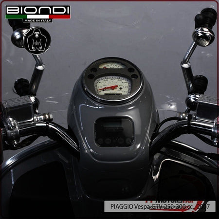 [BI8500559] KIT ATTACCHI PARABREZZA SCOOTER PER VESPA GTV 250/300 BIONDI 8500559 PIAGGIO GTS