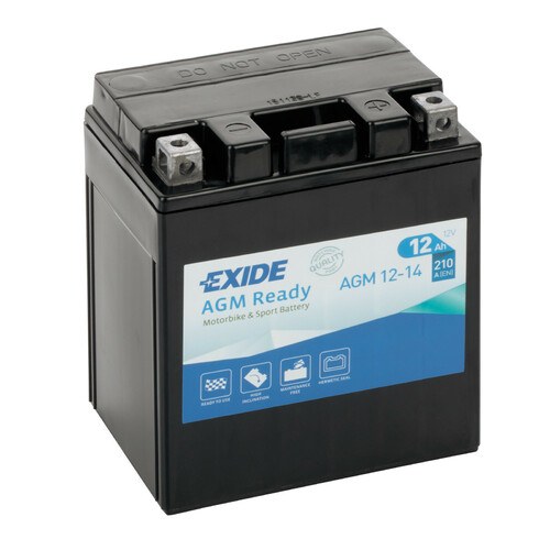 [AGM12-14] EXAGM1214 Batteria 12V - Exide Bike AGM Ready - 12 Ah - 210 A