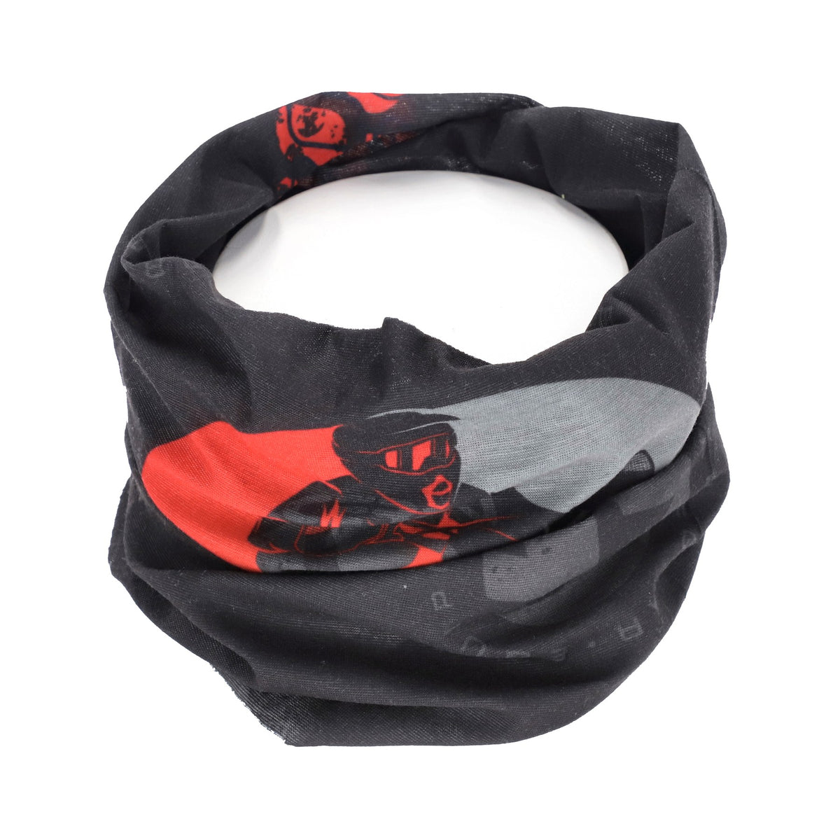 [0026343.347] NECKWARMER REG ROSSO/GRIGIO