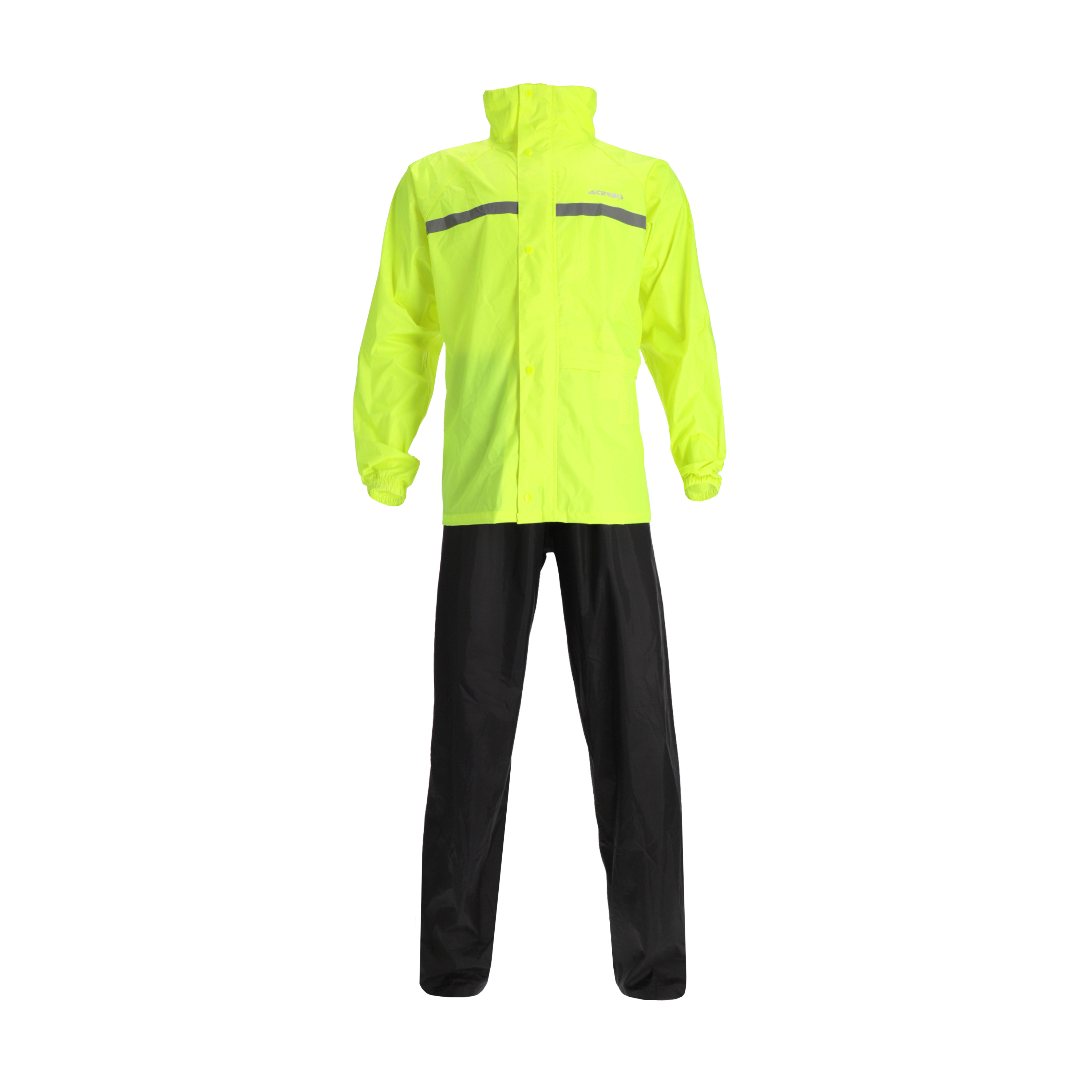 RAIN SET COMPLETO IMPERMEABILE NERO GIALLO TAGLIA XL ANTPIOGGIA MOTO SCOOTER