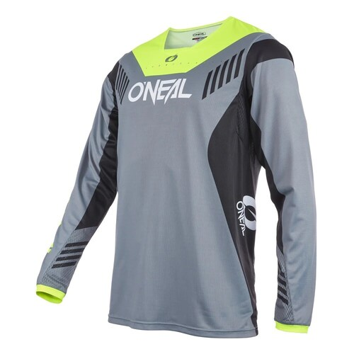 ELEMENT FR Maglia giovanile HYBRID grigio/giallo neon XL
