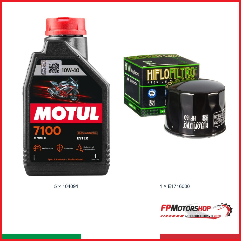 Kit TAGLIANDO BMW — MOTUL — MOTUL 7100 10W-40 — 5 pz — Articolo + opzionale 1 E1716000