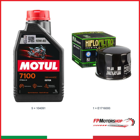 Kit TAGLIANDO BMW — MOTUL — MOTUL 7100 10W-40 — 5 pz — Articolo + opzionale 1 E1716000