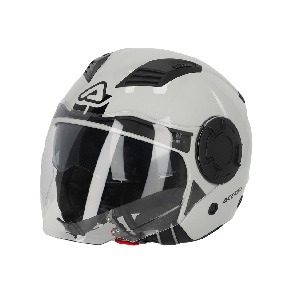 CASCO JET ACERBIS VENTO GRIGIO CHIARO TAGLIA M MOTO SCOOTER  NAKED CAFE RACER