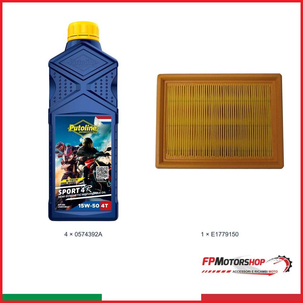 Kit TAGLIANDO BMW — PUTOLINE — PUTOLINE 15w-50 — 4 pz — Olio + filtro aria E1779150