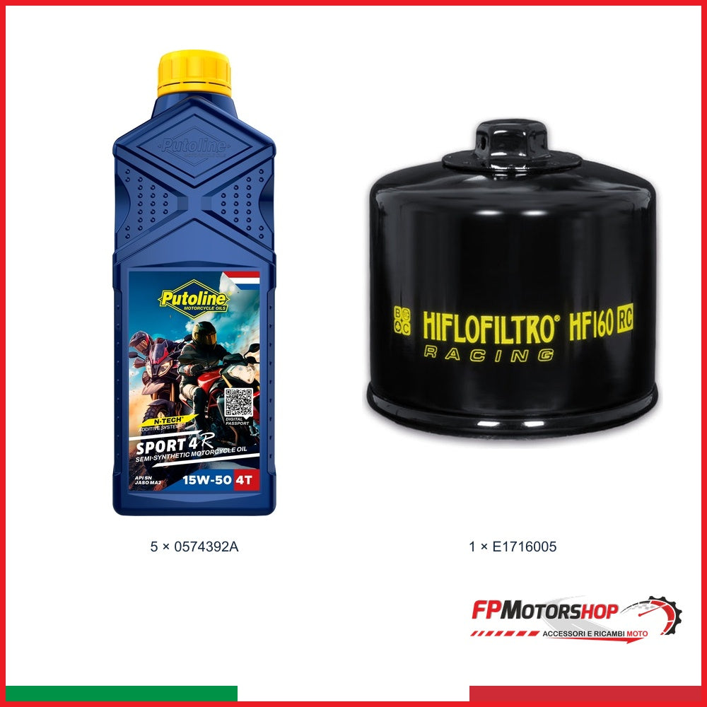 Kit TAGLIANDO BMW — PUTOLINE — PUTOLINE 15w-50 — 5 pz — Olio + filtro olio E1716005