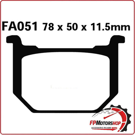 PASTIGLIE PASTICCHE FRENI PER MOTO SUZUKI GN 250 GSX 400 80> EBC FA051 80>87