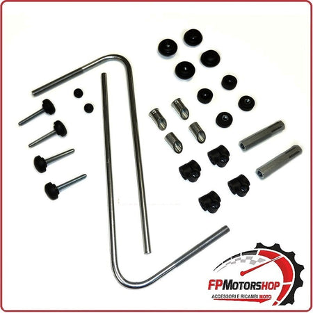 KIT ATTACCHI PARABREZZA SCOOTER PER PIAGGIO CARNABY 125/200 BIONDI 8500657 07>