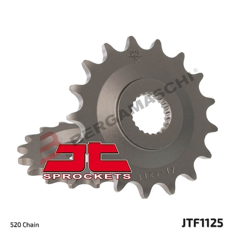 PIGNONE TRASMISSIONE PER MOTO JT 1125 Z16 JTF1125.16 16 DENTI ACCIAIO PASSO 520